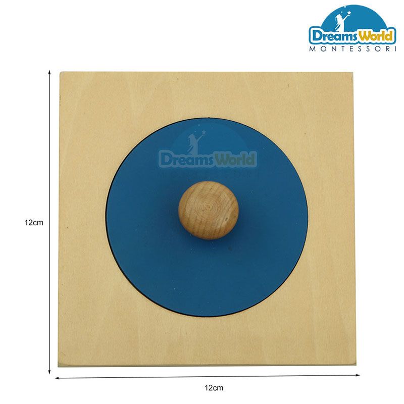 Giáo Cụ Montessori - Ghép hình tròn nhỏ - Small Circle Puzzle
