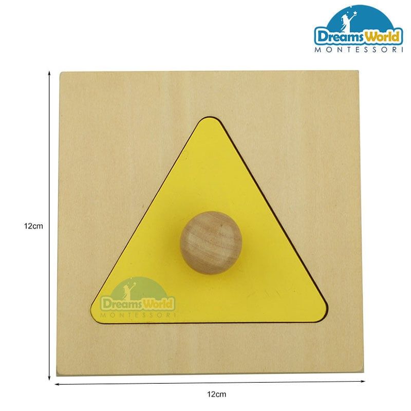 Giáo Cụ Montessori - Ghép tam giác - Triangle Puzzle