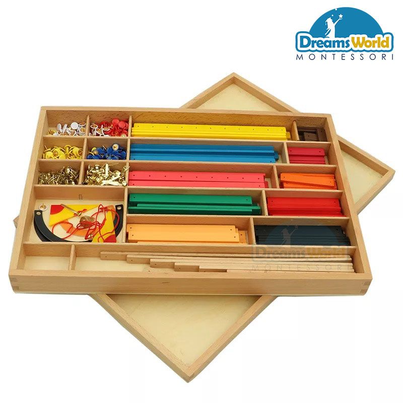 Giáo Cụ Montessori - Bộ que hình học - Geometry Sticks