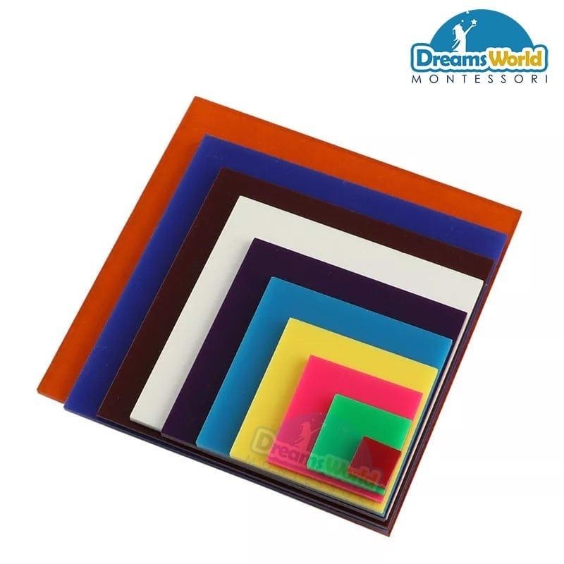 Thanh đếm màu số học Montessori - Decanomial Squares
