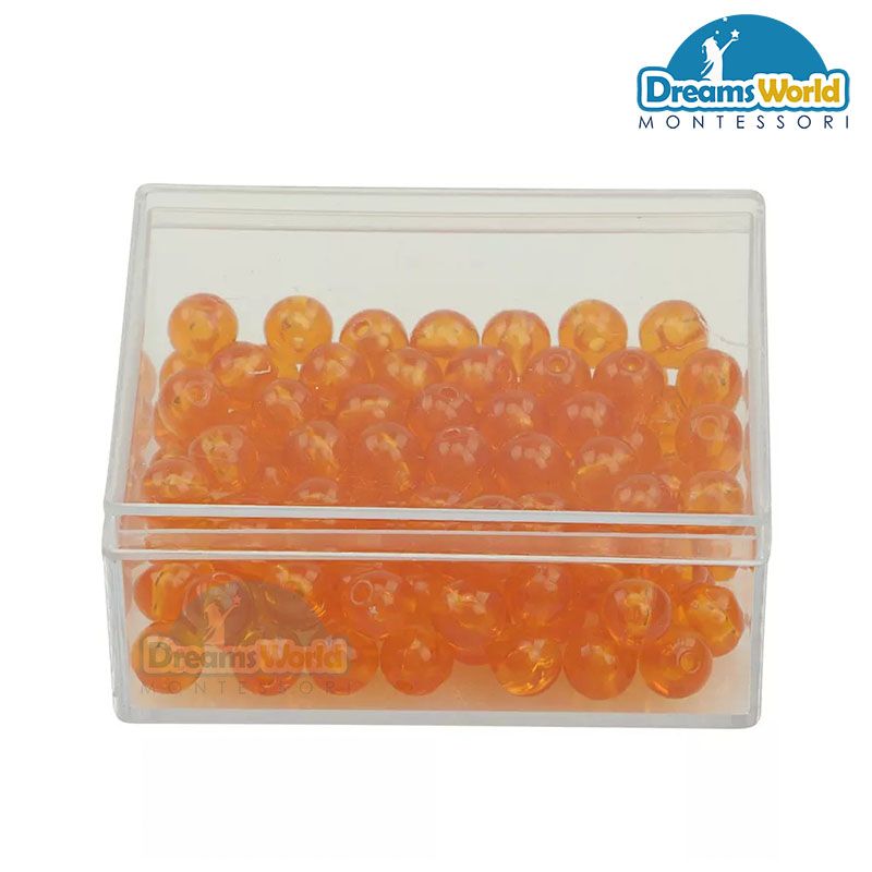 Giáo Cụ Montessori - 100 hạt đơn vị - 100 Golden bead Units with box
