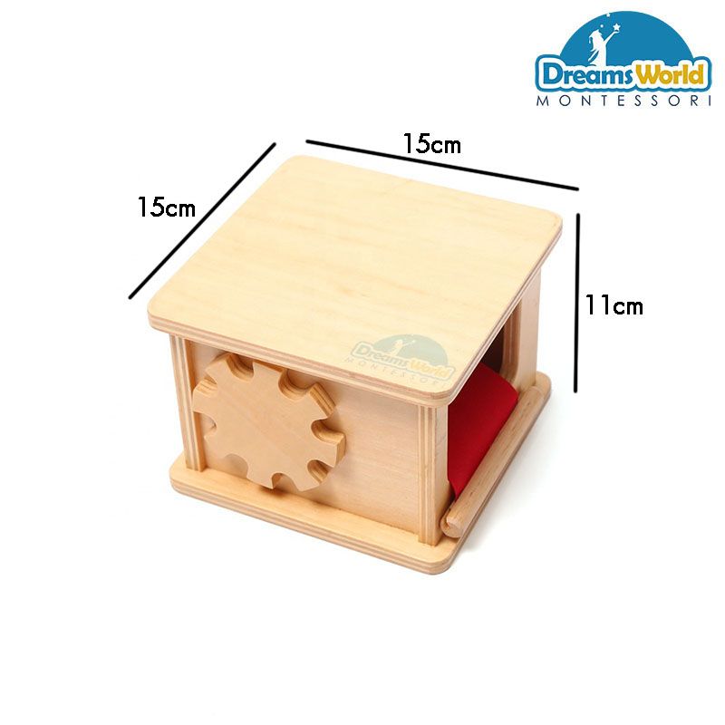 Giáo Cụ Montessori - Bộ rút vải - Fabric Winder