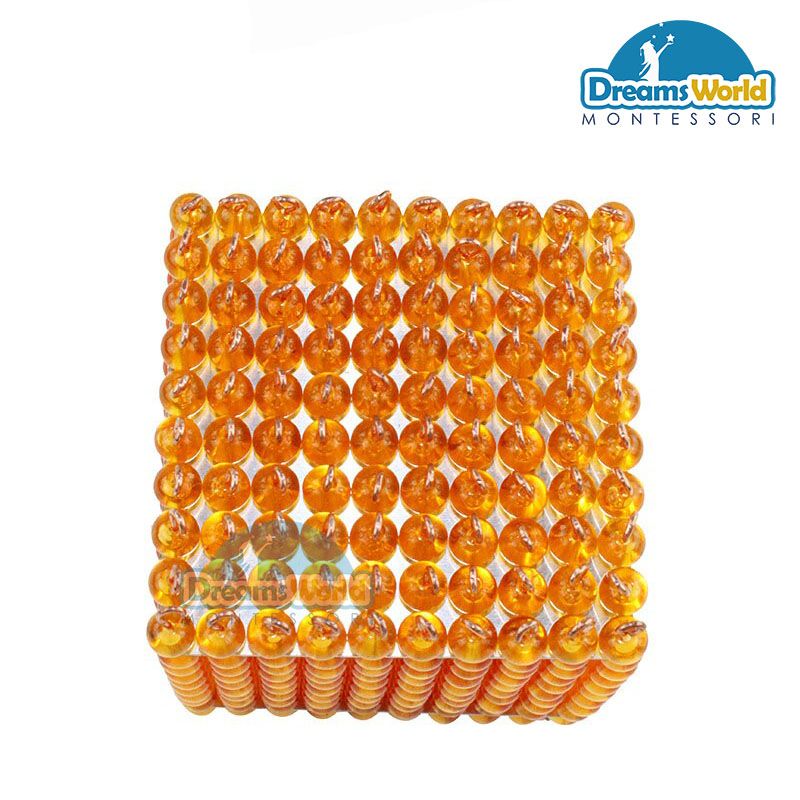 Giáo Cụ Montessori - Khối 1000 - Golden Bead Thousand Cube
