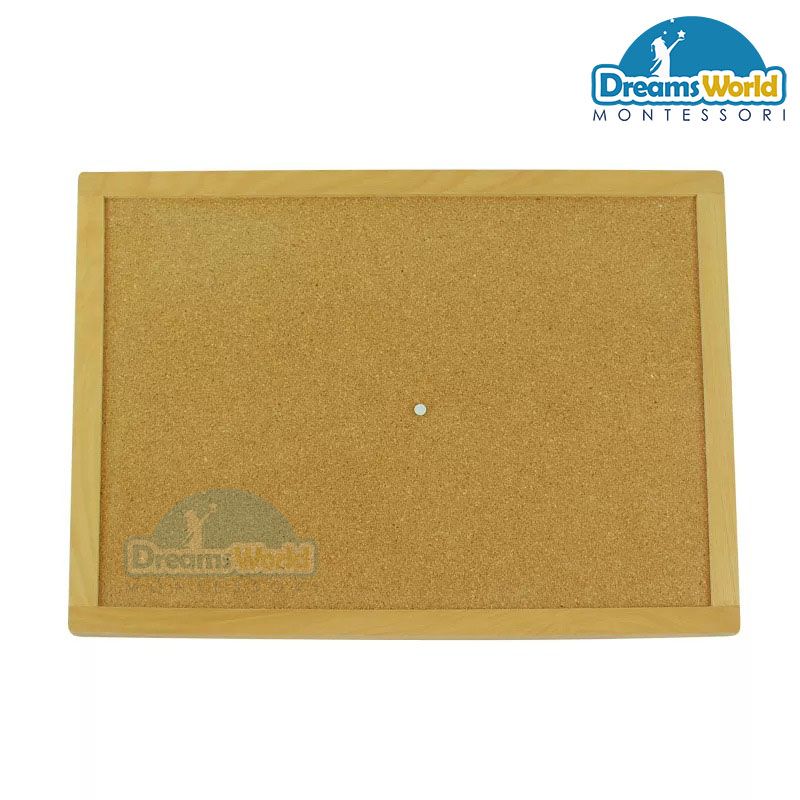 Giáo Cụ Montessori - Bảng làm việc cho bộ que hình học - Cork Workboard For Geometry Sticks