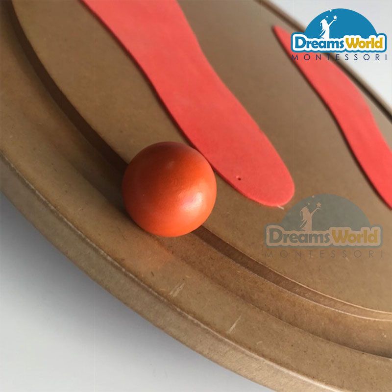 Giáo Cụ Montessori - Khay bàn chân - Balance Board for Feet