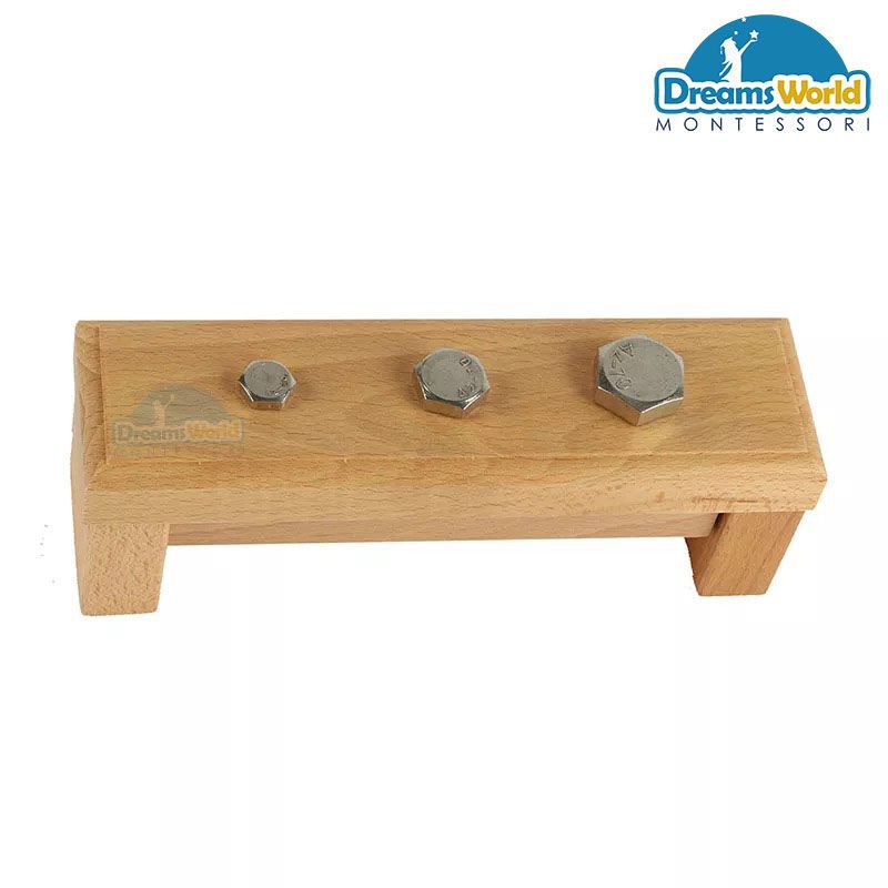 Giáo Cụ Montessori - Bộ ốc vít bu lông 1 - Nuts on a Base