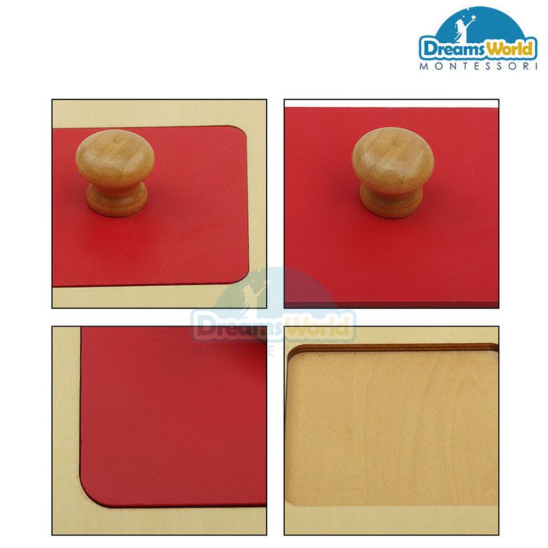 Giáo Cụ Montessori - Ghép hình vuông - Rectangle Puzzle