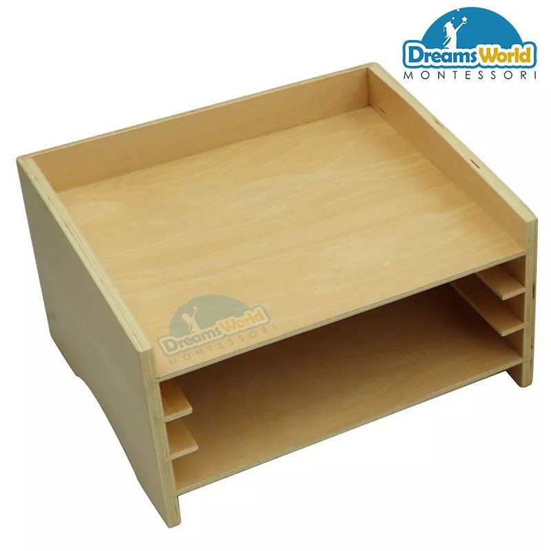 Giáo Cụ Montessori - Kệ ghép hình thực vật 3 tầng - Botany Puzzle Cabinet