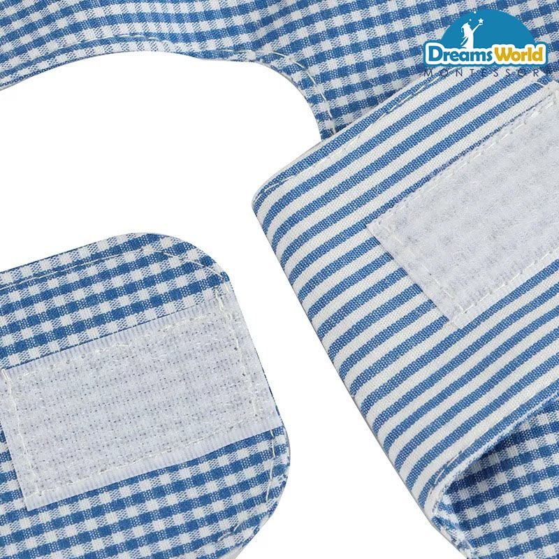 Giáo Cụ Montessori - Khung vải dùng khóa dán - Infant Toddler Dressing Frame: Velcro