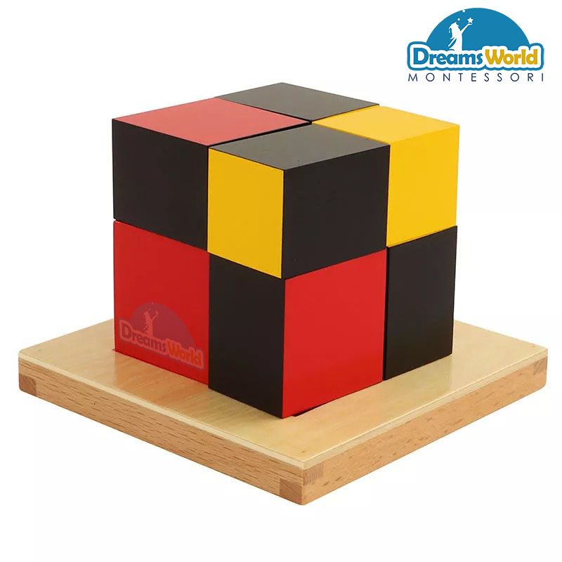 Giáo Cụ Montessori - Khối nhị thức đại số - Algebraic Binomial Cube