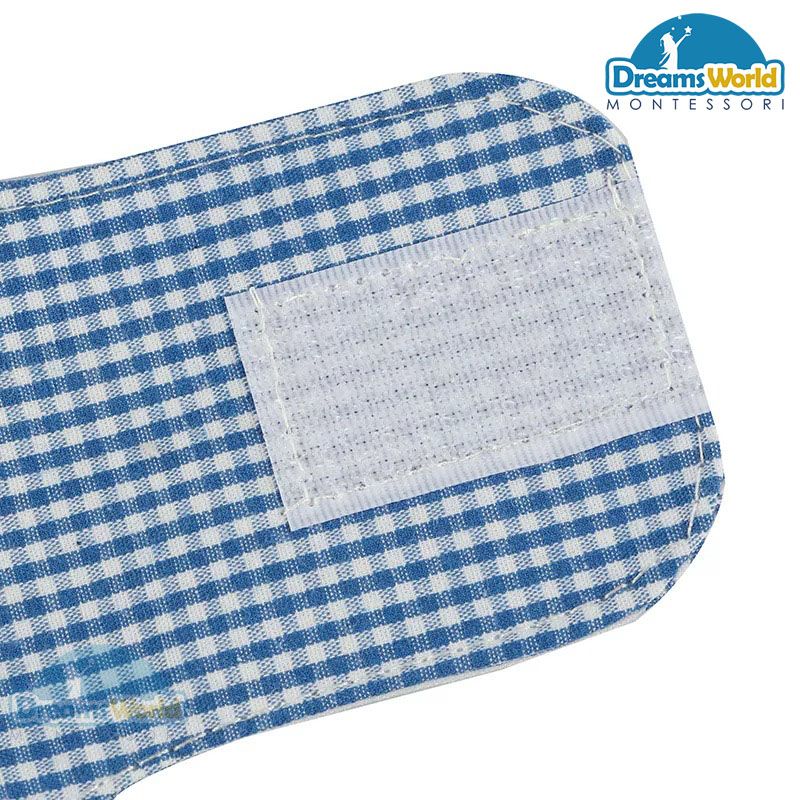 Giáo Cụ Montessori - Khung vải dùng khóa dán - Infant Toddler Dressing Frame: Velcro