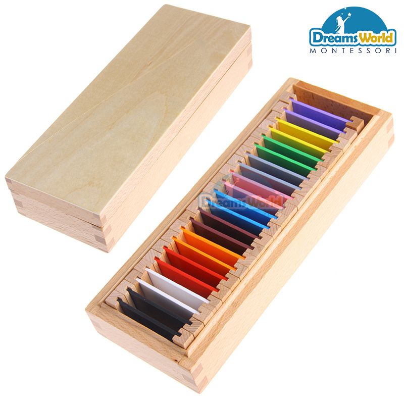 Giáo cụ Montessori - Hộp màu số 2 - Pvc Color Tablets - 2st Box