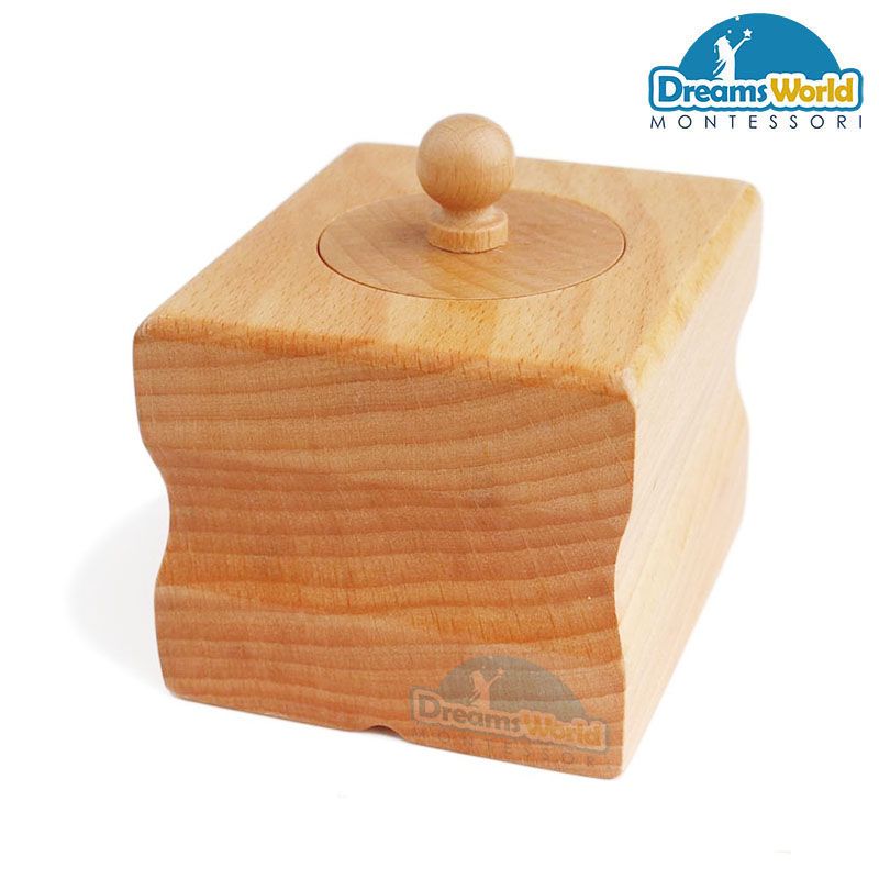Giáo Cụ Montessori - Bộ hình trụ có núm 1 - Single Cylinder Block