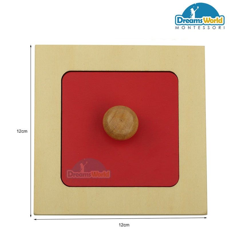 Giáo Cụ Montessori - Ghép hình vuông - Rectangle Puzzle