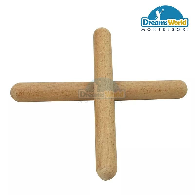 Giáo cụ Montessori - STICKS Gỗ - Camden Rose Rhythm Sticks