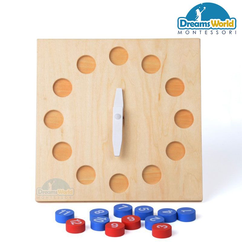Giáo cụ Montessori - Đồng hồ - moveable clock