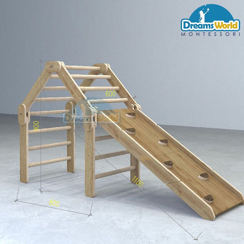 Cầu trượt vận động Montessori - Pikaler xếp hình