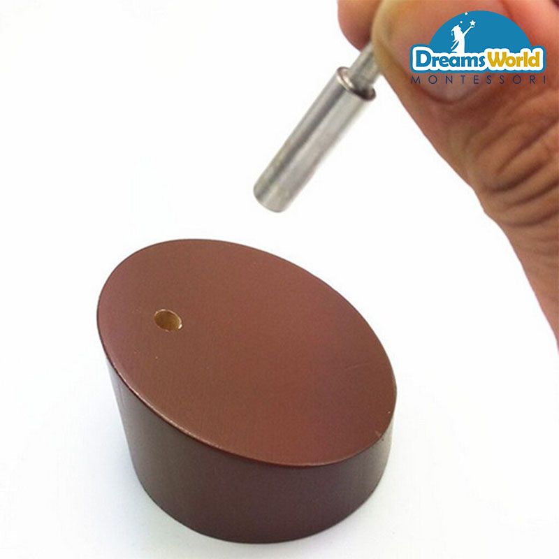 Giáo Cụ Montessori - Quả địa cầu các đại dương và đất liền 16 cm - Sandpaper Globe-Land & Water