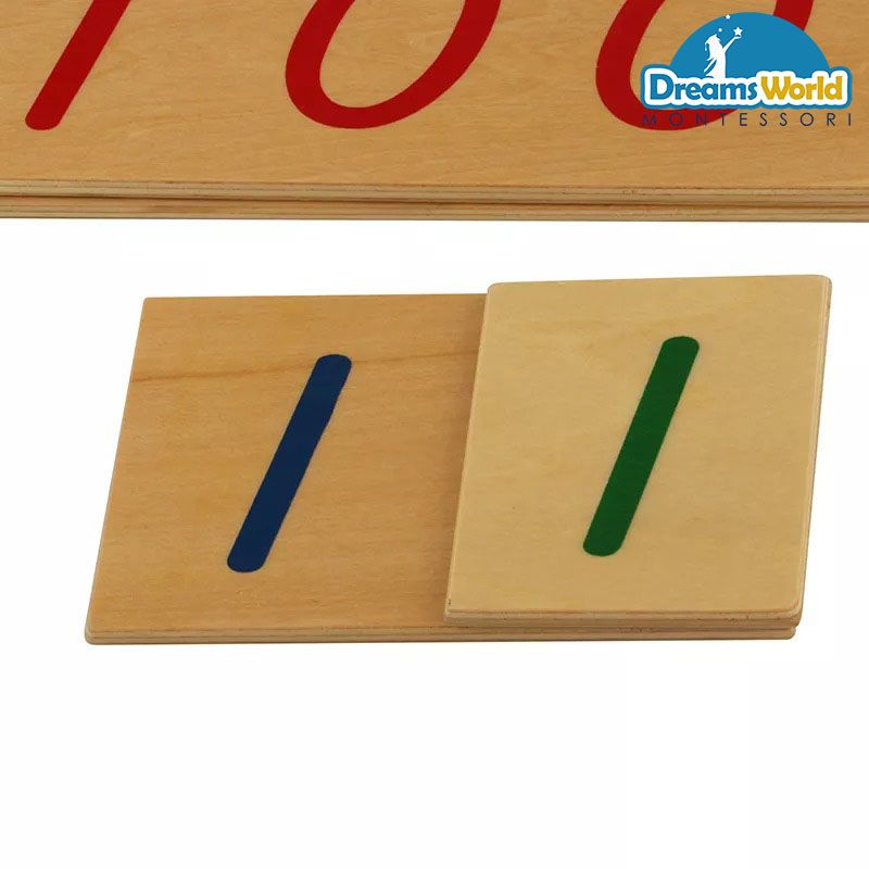 Giáo Cụ Montessori - Giới thiệu về ký hiệu thập phân - Wood Introduction to Decimal Symbol