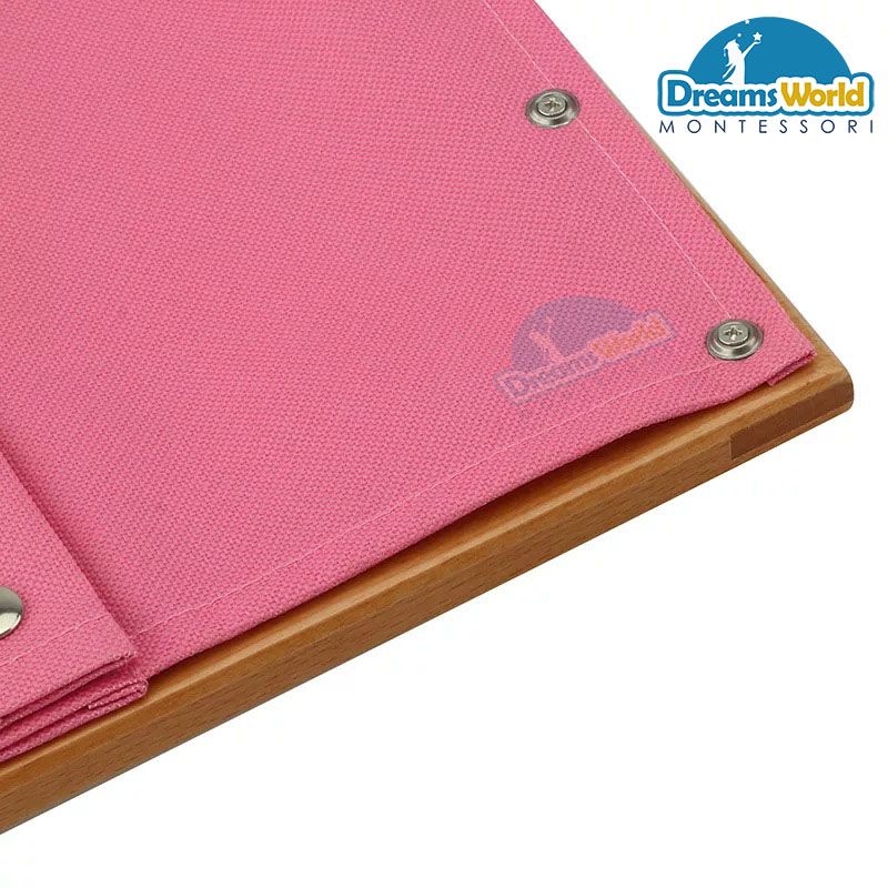 Giáo cụ Montessori - Khung vải có cúc bấm - Snap Closure Dressing Frame