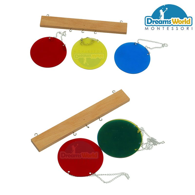Giáo Cụ Montessori - Bộ Đĩa 3 Màu - Tricolor Disc Set