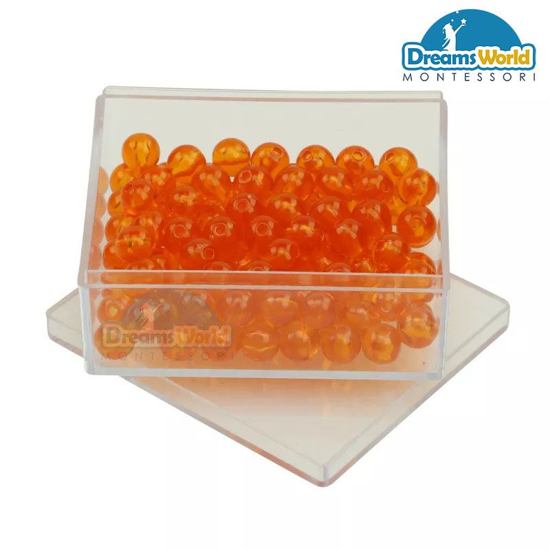 Giáo Cụ Montessori - 100 hạt đơn vị - 100 Golden bead Units with box