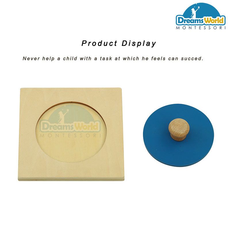 Giáo Cụ Montessori - Ghép hình tròn nhỏ - Small Circle Puzzle