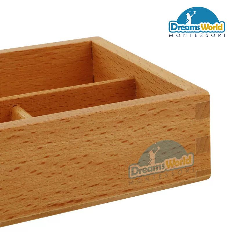 Giáo Cụ Montessori - Các thẻ số từ 1 đến 3000 cỡ nhỏ - Small Wooden Number Cards With Box (1-3000)