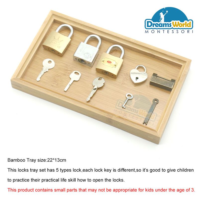 Giáo cụ Montessori - Bộ Khóa Montessori - Montessori Lock set