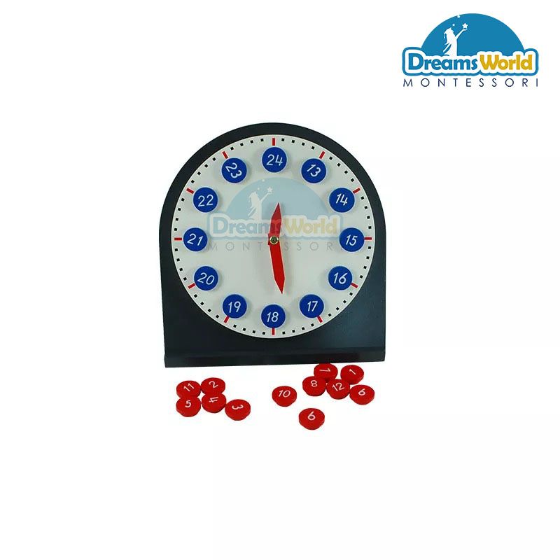 Giáo Cụ Montessori - Đồng hồ - Clock with Moveable Hands
