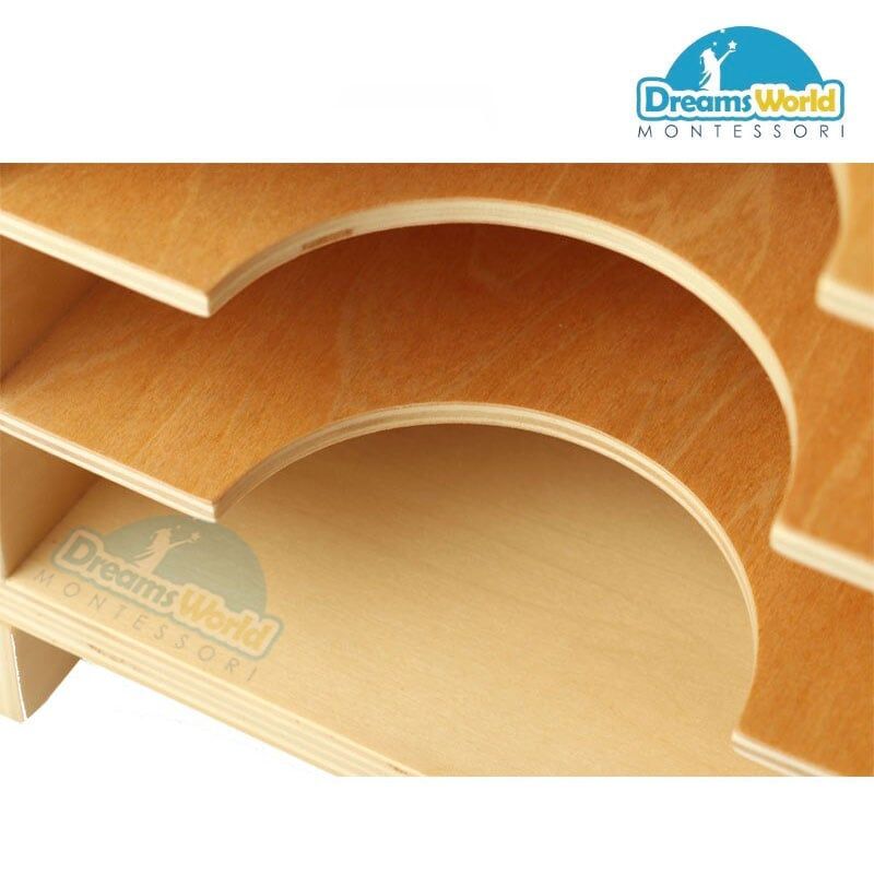 Giáo Cụ Montessori - Tủ để thẻ hình học 6 tầng - Geometric Card Cabinet