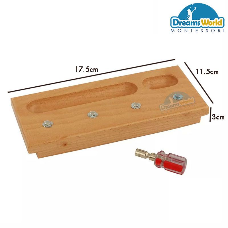 Giáo Cụ Montessori - Bộ vít lục giác - Hex screw set