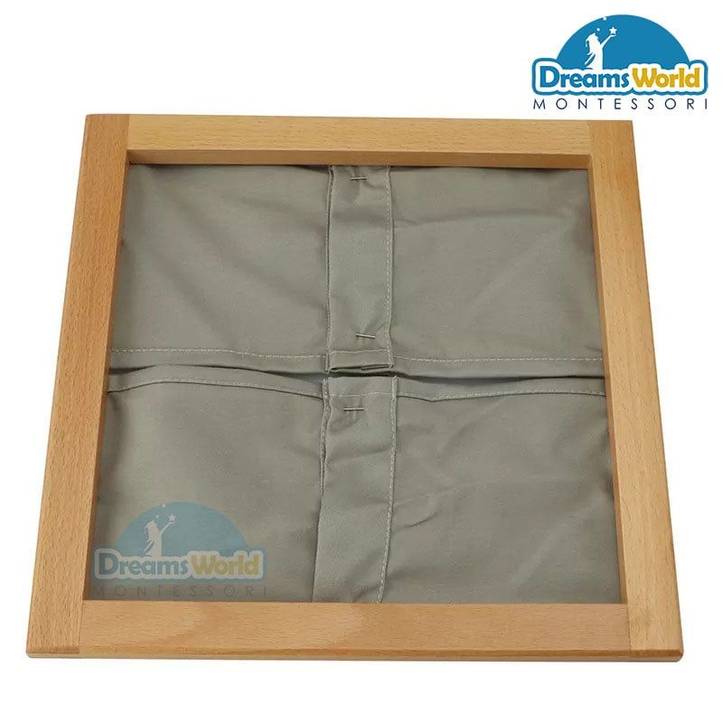 Giáo cụ Montessori - Khung dạy kỹ năng sử dụng kim băng - Safety Pins Dressing Frame