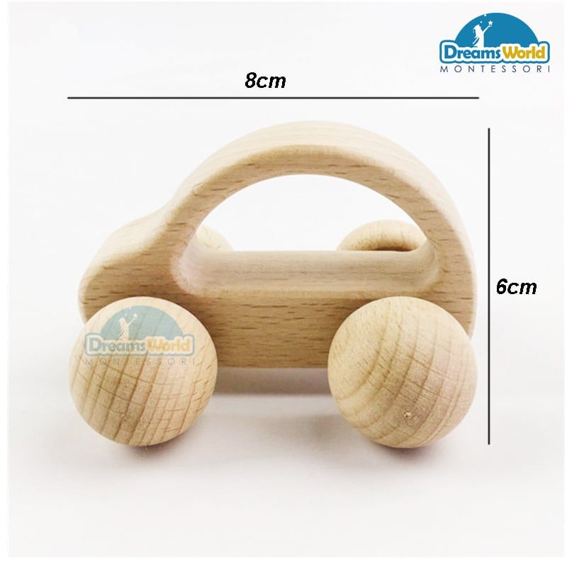 Giáo Cụ Montessori - Xe oto gỗ - Wooden car montessori