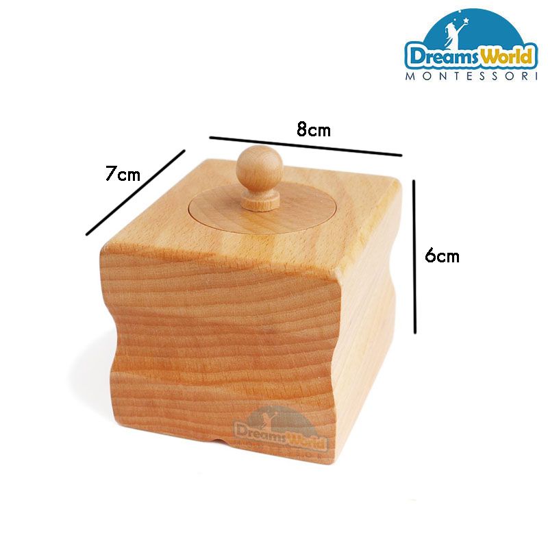 Giáo Cụ Montessori - Bộ hình trụ có núm 1 - Single Cylinder Block