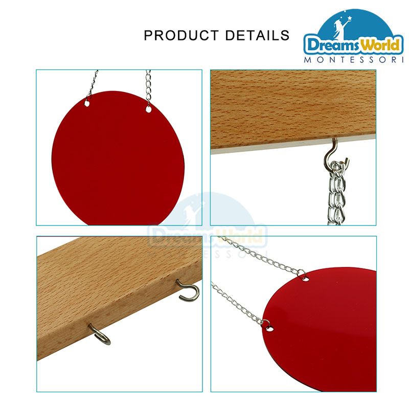 Giáo Cụ Montessori - Bộ Đĩa 3 Màu - Tricolor Disc Set