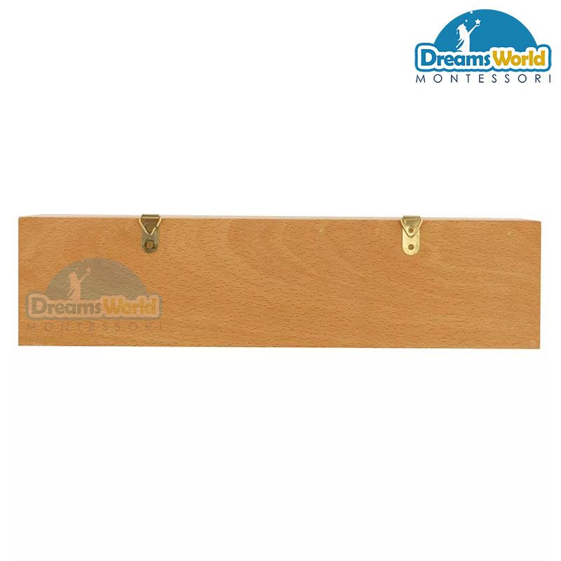 Giáo Cụ Montessori - Giá treo các chuỗi hạt màu - Wall Frame for Short Bead Chains