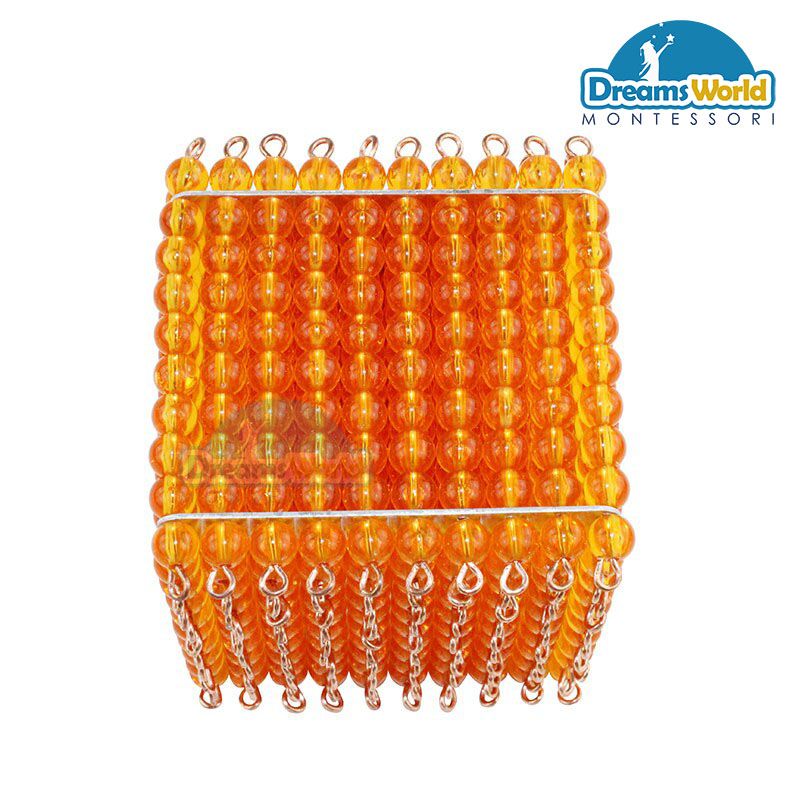 Giáo Cụ Montessori - Khối 1000 - Golden Bead Thousand Cube