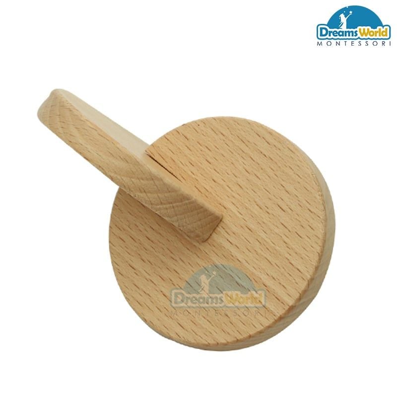 Giáo Cụ Montessori - 2 miếng gỗ lồng vào nhau - Interlocking Discs