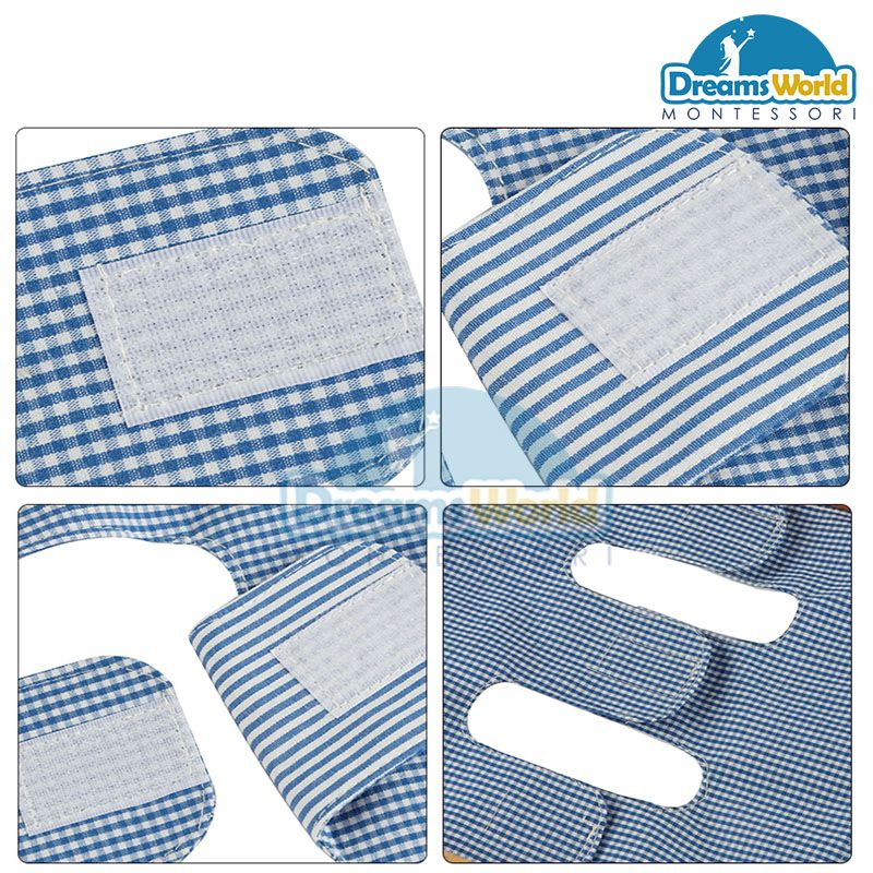 Giáo Cụ Montessori - Khung vải dùng khóa dán - Infant Toddler Dressing Frame: Velcro