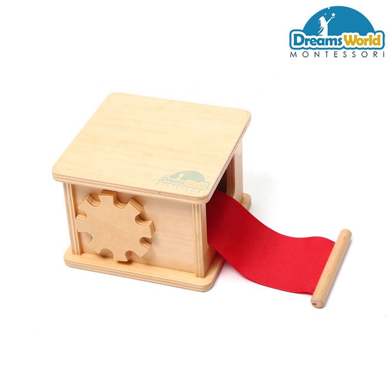 Giáo Cụ Montessori - Bộ rút vải - Fabric Winder
