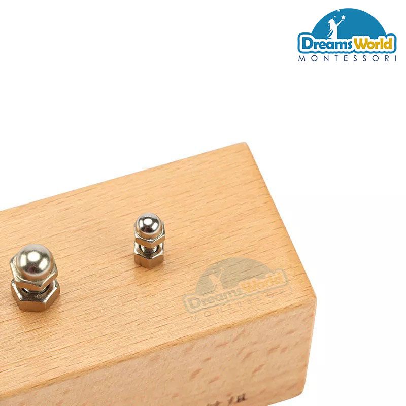 Giáo Cụ Montessori - Bộ ốc vít bu lông B - Nuts and Bolts B