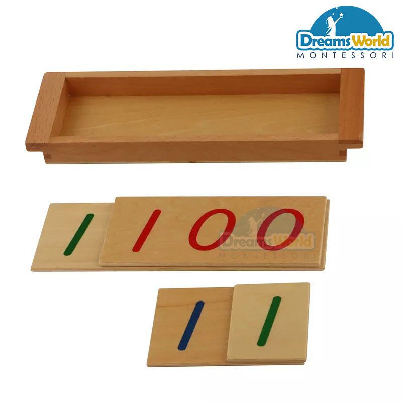 Giáo Cụ Montessori - Giới thiệu về ký hiệu thập phân - Wood Introduction to Decimal Symbol