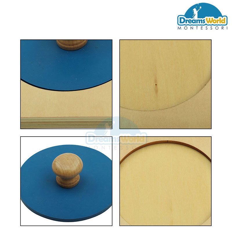 Giáo Cụ Montessori - Ghép hình tròn nhỏ - Small Circle Puzzle
