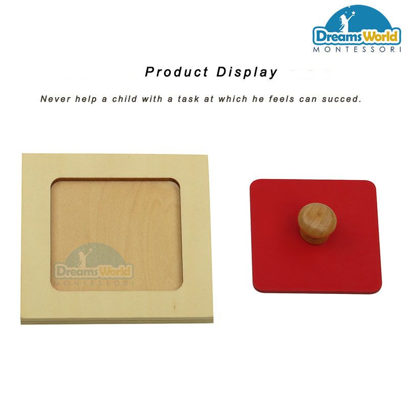 Giáo Cụ Montessori - Ghép hình vuông - Rectangle Puzzle