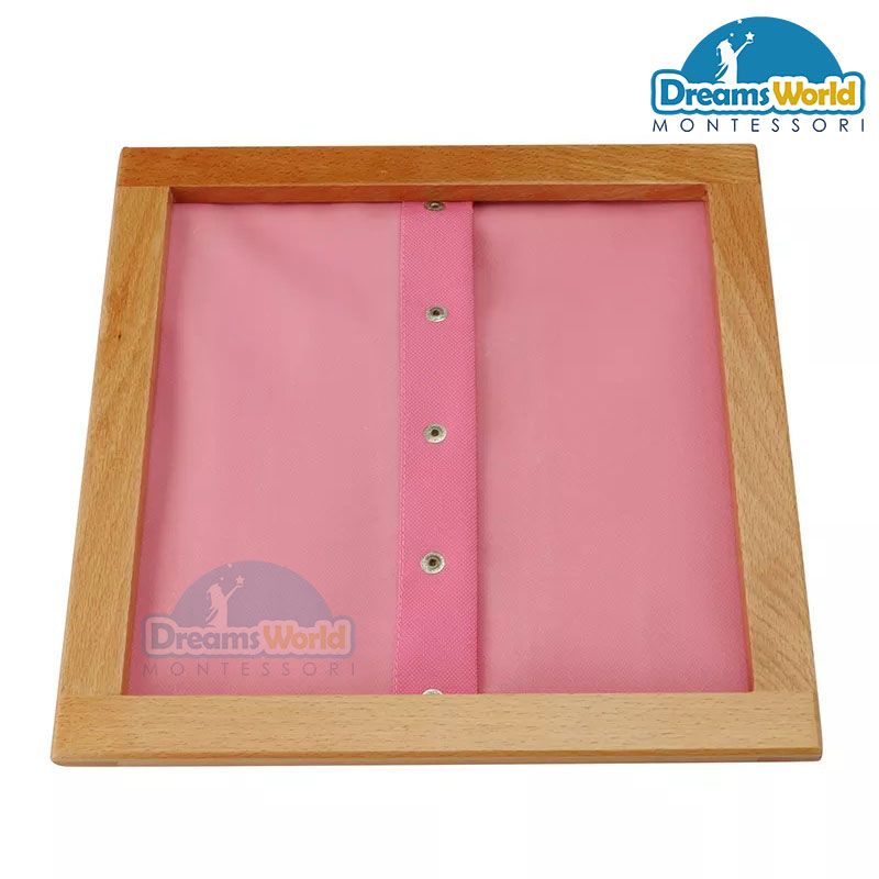 Giáo cụ Montessori - Khung vải có cúc bấm - Snap Closure Dressing Frame