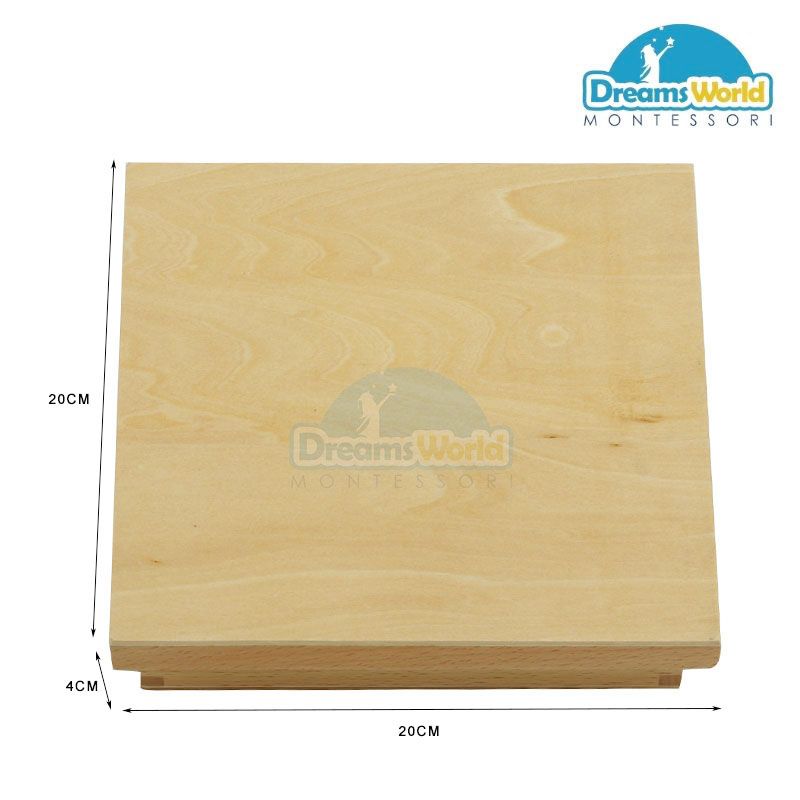 Giáo Cụ Montessori - Đế của hình khối - Geometric Solids Bases with Box
