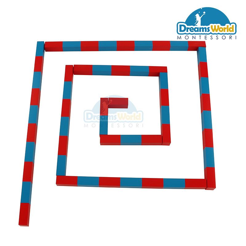 Giáo Cụ Montessori - Gậy số - PREMIUM Numerical Rods