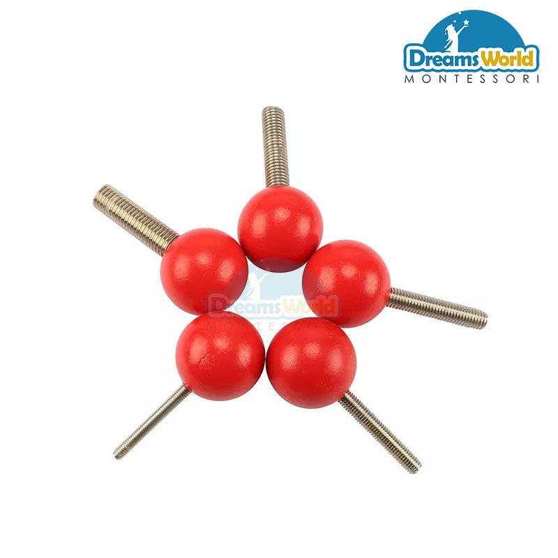 Giáo Cụ Montessori - Bộ ốc vít bu lông C - Nuts and Bolts C