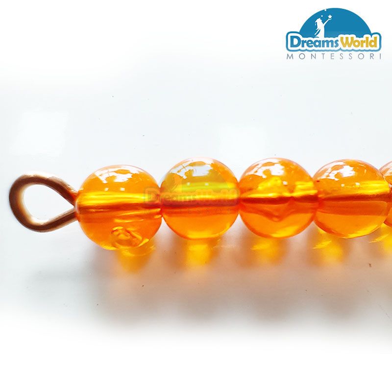 Giáo Cụ Montessori - 1 dây cườm 10 - 1 Golden Bead Bars of 10